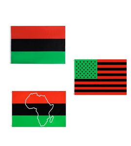 Black Lives Matter Afro American Pan African Flag Hoge kwaliteit Retail Direct Factory Hele 3x5fts 90x150cm Polyester Canvas He6597010