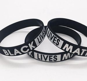 Bracelet Black Lives Matter en caoutchouc de Silicone, Bracelet de Sport pour hommes et femmes, cadeau LJJK21846068172