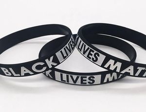 Bracelet Black Lives Matter en caoutchouc de Silicone, Bracelet de Sport pour hommes et femmes, cadeau LJJK21842850763