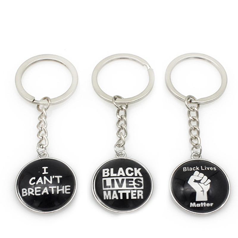 Black Lives Matter Keychains Letters Keyrings Pendant Bag Charms Accessories Jewelry Car Key Rings Chains Holder Fashion Key Fobs 3 Designs