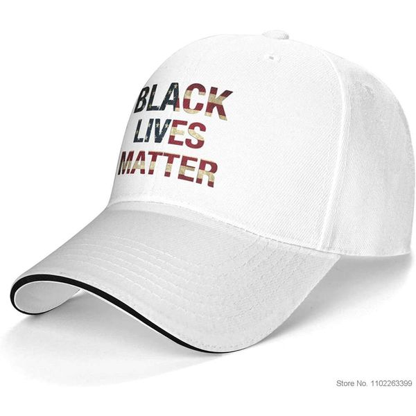 Black Lives Matter USA Flag Hat Chapeaux de camionneur unisexes pour adultes Casquette en denim réglable