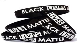 Black Lives Matter Polsband Siliconen Bracelet Women Men Unisex Rubber armbanden Polsbandbanden 200 stks OOA81106256390