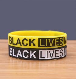 Black Lives Matter Polsband Silicone Pols Pols Bracelet Cuff Polsband Fashion 2 Colors Rubber Bracelet Party Favor cadeau ZZA24741117859