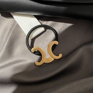 Zwart Luxe Legering Haarelastiekjes Hoge kwaliteit Keltische stijl Vintage Haartouw Designer Nieuw cadeau Haarsieraden Dames Eenvoudige luxe haaraccessoires