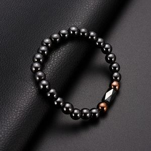 thérapie de bracelet de brin d'hématite magnétique noir bracelets de perles sains femmes bracelets manchette bijoux de mode volonté et sable 320288