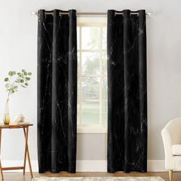 Black marbre fissures de texture rideaux de fenêtre à la maison DÉCORT DE LA SOIX COURT