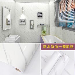 Black Marble Kitchen Home Peel and Stick Wallpaper For Counterable Bureau salle de bain PVC Papier de contact Auto-Adhesive imperméable