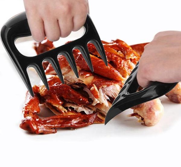 Black Meat Bear Claws Plastic Forks BBQ Télémoiteur de poulet Easy Use Utilisation Barbecue Kitchen Tools1857170