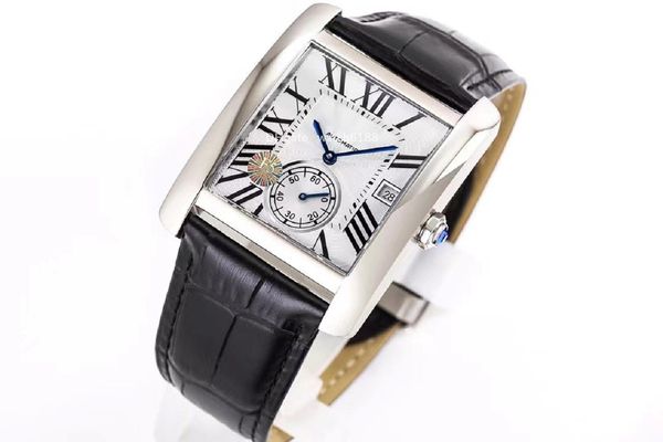 BLACK Mens Designer Watch AAA Mecánico automático 1904MC Movimiento con diseño único de 6 caracteres Pequeño trasero azul de segunda mano Relojes de oro negro de oro y plata