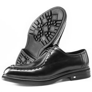 Noir hommes chaussures habillées vache en cuir véritable bout pointu bureau oxford à la main à lacets entreprise travail entreprise chaussures formelles pour hommes