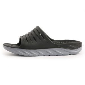 Zwarte herenslippers sandalen dia's zomer indoor outdoor schoenen strandkleding schoenen