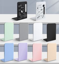 Zwart metalen boekensteunen voor planken Zware boekensteunen Boekenstandaard Stopper Kleurrijk Desktop Decoratief opbergrek Een paar