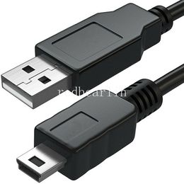Câbles noirs Mini Micro 5 broches V3 vers USB A, chargeur de données rapide, pour lecteur MP3 MP4, voiture DVR GPS, appareil photo numérique HDD Smart TV