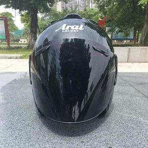 Demi-casque de moto noir, sport de plein air, pour hommes et femmes, casque de course, visage ouvert, approuvé DOT 11810