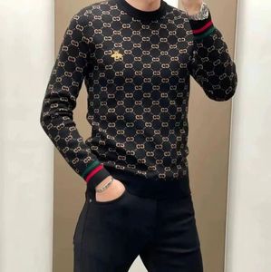 Zwart Nieuw Rood Herensweater Gestreepte truien Casual Haruku-pullover met merklogo Grote maten streetwearblouses s