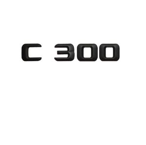 Etiqueta engomada negra del emblema del maletero del coche de las letras del número para Mercedes Benz Clase C 300