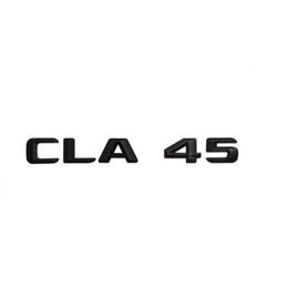 Zwart Cijfer Letters Kofferbak Embleem Sticker voor Mercedes Benz CLA Klasse AMG CLA45311L