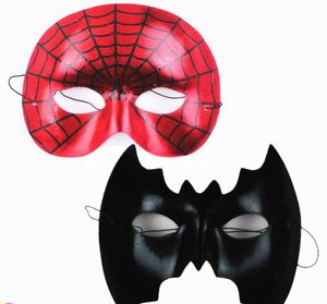 Niet -geweven spider maskers of bat filmcartoon persoon voor Halloween Party Holiday Party Mask 20G Cosplay Feestelijke feestartikelen