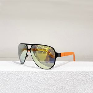 Gafas de sol piloto con espejo para hombre, lentes de sol negras, doradas y naranjas, a la moda de verano, gafas de protección Sonnenbrille UV400