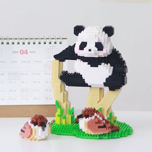 Black Panda Kid Model Kit Build Block National Treasure White Panda Duncks Bouwstenen Panda Toy For Children Swing Model Build Lepin Brick Toy Kerstcadeau