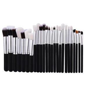 Patchwork Black Professional Makeup Brushes ensembles de maquillage Makeup Brush Tools Kit Foundation Powder Blushes Natural Synthetic Hairxgrj2574720