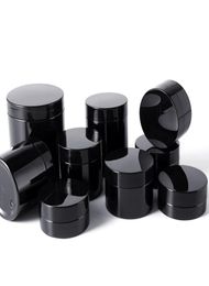 Black Pet Plass Cosmetic Jars Bottles con tapas de cubierta interior recargable BPA Fug -Profect 50ml 60ml 80ml 100ml 150ml 200ml 252781147