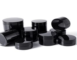 Black Pet Plastic Cosmetic Botles Couperures avec couvercles Couvercle intérieur Rechargeable BPA FEAKPORT 50 ml 60 ml 80 ml 100ml 150 ml 200 ml 253417557