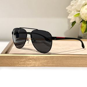 Lunettes de soleil pilote noires verres gris foncé pour hommes lunettes de sport lunettes de soleil lunettes de protection UV avec boîte