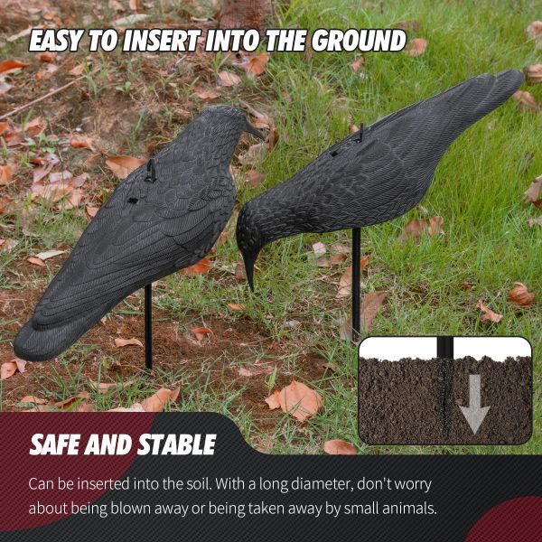 Plastique noire Crow Garden Bird Der 