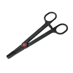 Zwart plastic wegwerp body piercing clamp forcep voor artiesten