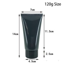 Zwart Plastic Zachte Fles Lege Cosmetische Gezichtsreiniger Oogcrème Squeeze Buis Handlotion Lip Verpakking Flessen Fles Lege Cosmetica