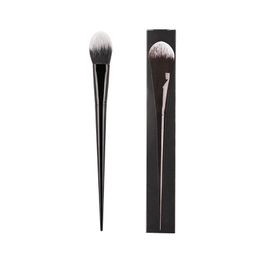 Brocha de maquillaje en polvo de precisión NEGRA #25, colorete esponjoso cónico, resaltador, rubor para mejillas, cosméticos de belleza, herramientas para licuadora