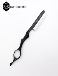 Barbier professionnel noir rasoir razor razor japon en acier inoxydable lame de bord raide tranchante razor 6998342