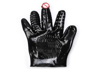 Black PVC Immasproof vibré gants gants gants vibrator flirting gant women gpot masturbation sex toys products pour co2468883