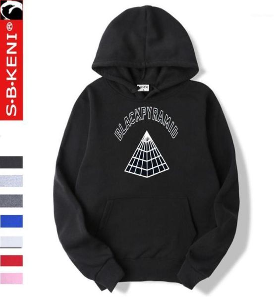 Pyramide noir sweat à sweat à sweats de mode noire pyramide noire sweatshirt à capuche masculine pour hommes swetshirts sweats à capuche Hip Hop Coat15442005