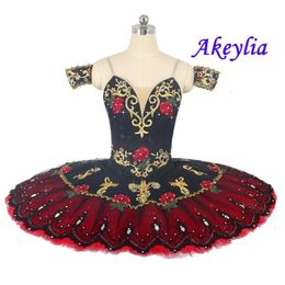 Black Red Don Quichote Concours professionnel ballet tutu ANCEING Costumes Split Girls Performance Ballet Robe JN0460 240520