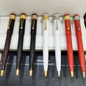 Black - Red Metal Spider Nib Clip Luxury Ballpoint Pen High Quality Fine Office School Patenery Fashion Calligraphie Classic Ink 213F