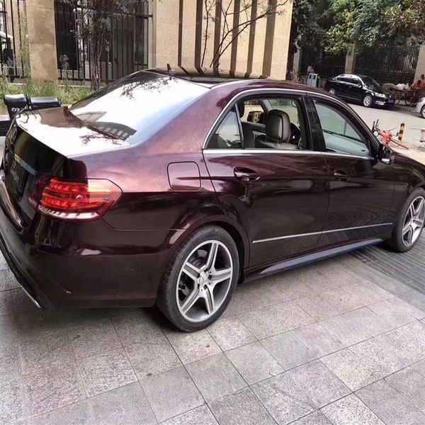 Envoltura de vinilo metálico con brillo de rosa negra para película de envoltura de coche con pegatina de burbuja de aire para coche que cubre la película Size1 52 20m 5x67ft216o