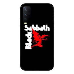 Case de teléfono inteligente S-Sabbath Black para Vivo Y95 Y93 Y31 Y20 V19 V17 V15 Pro X60 NEX Black Soft Phone Cover Fondo