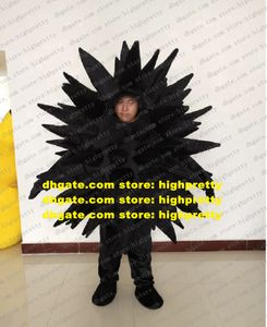Zwarte zee -egel mascotte kostuum volwassen stripfiguur Outfit Suit Festival Gift Enterprise Propaganda ZZ9538