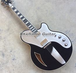 Josh Homme – guitare électrique noire à corps Semi-creux, accordeurs impériaux Grover, cordier de protection en aluminium, matériel chromé