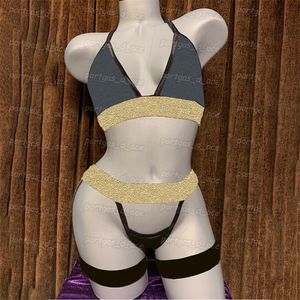 Bikinis sexis negros con relleno para mujer