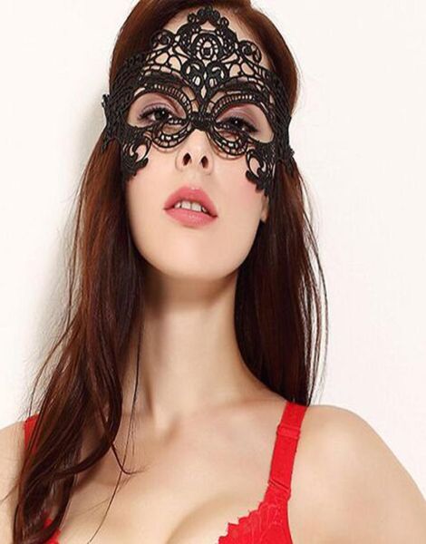 Noir Sexy Lady Dentelle Masque Mode Creux Masque Pour Les Yeux Mascarade Fantaisie Masques Halloween Vénitien Mardi Costume De Fête 21 Styles DB8387409