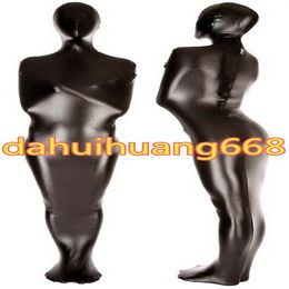 Black Black Metallic Mummy Costumes Sac de couchage Unisexe Costumes de couchage Sacs de couchage Halloween Party Cosplay Costumes202y