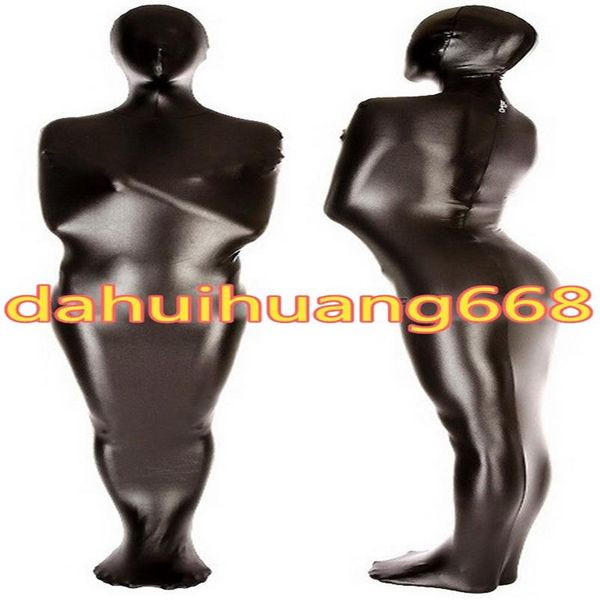 Costume de momie métallique brillant noir Costumes Sacs de couchage Costumes de momie unisexe Sacs de couchage Outfit Halloween Party Cosplay Costumes269r