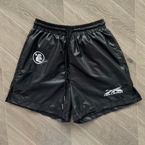 Zwarte shorts jogger zomerbroek voor heren dames trekkoord bedrukte korte broek vakantie katoenen kleding 24SS