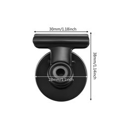 Black / Silver 30 mm Metal Round Clips magnétiques pour les aimants de réfrigérateur Recettes murales Mémo Remarque Message Holder Bureau Bureau