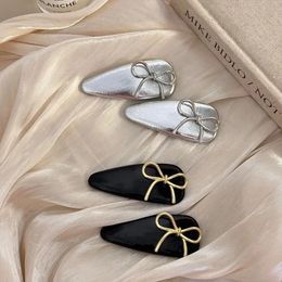 Black Silver Ribbon Bow Hairpin Headwear Sweet Ballet Clored Braid Hair Clip pour femmes Y2K Girls Korean Girls Accessoires