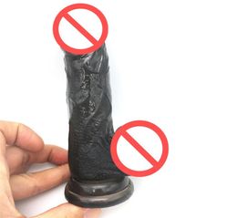 Simulación negra Penis Big Grey Crystal Manual de pene falso Fábrica de productos para adultos Venta directa 5943705