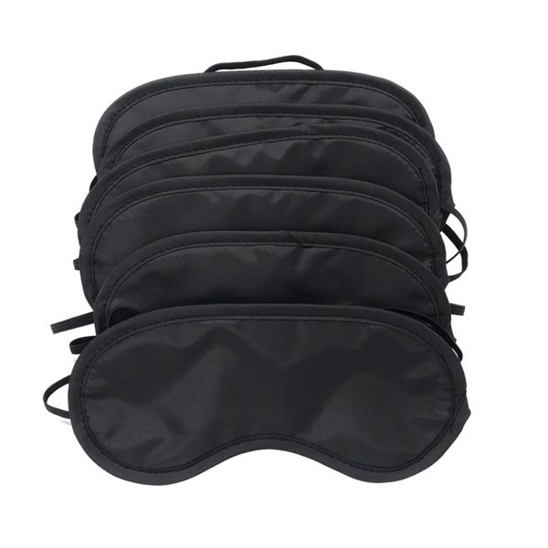 Black Sleep Eye Mask 4 capas de viaje Portable Shading Eye Mask 18.5 * 8.5CM